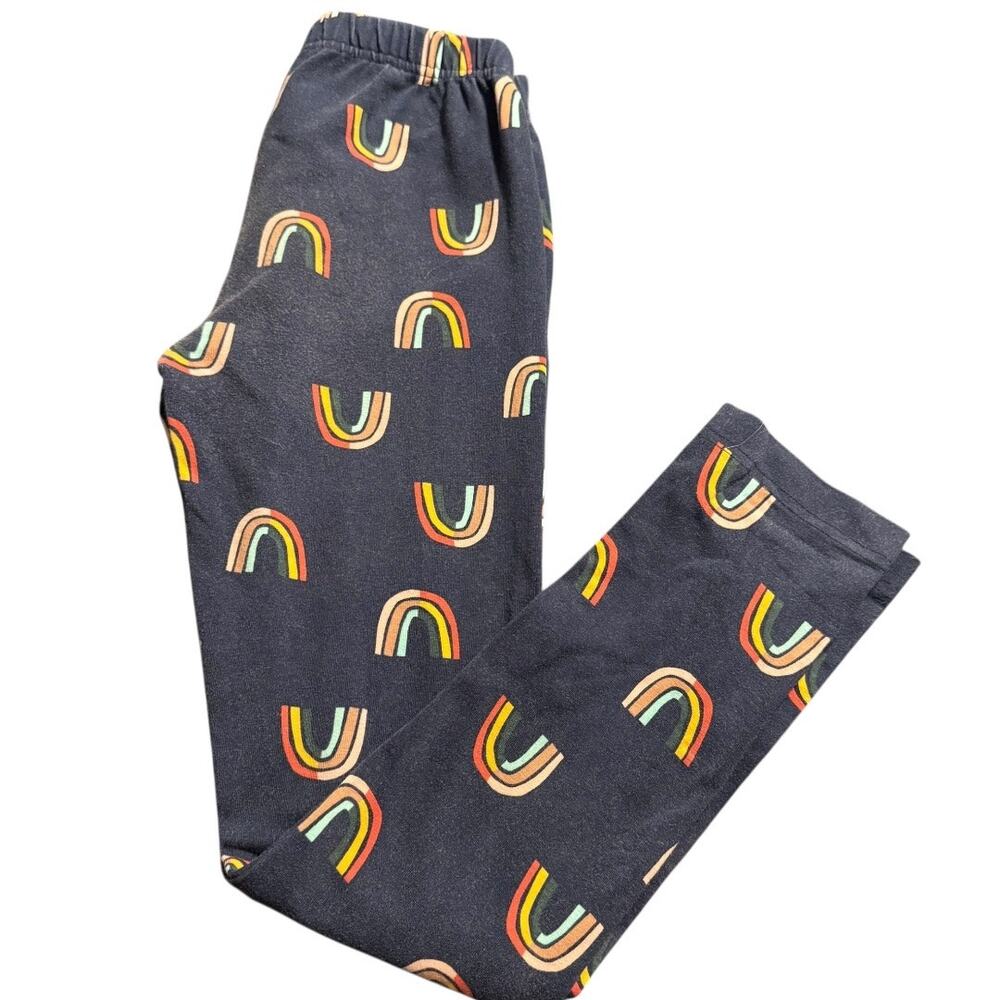Hanna Andersson Retro Rainbows in Navy Pajama Pants Size 140 (10Y) Slim Fit
